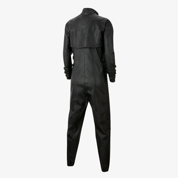 NWT Nike Jordan Women’s Faux Leather Jumpsuit Flight Suit Runway Collection - Picture 3 of 10